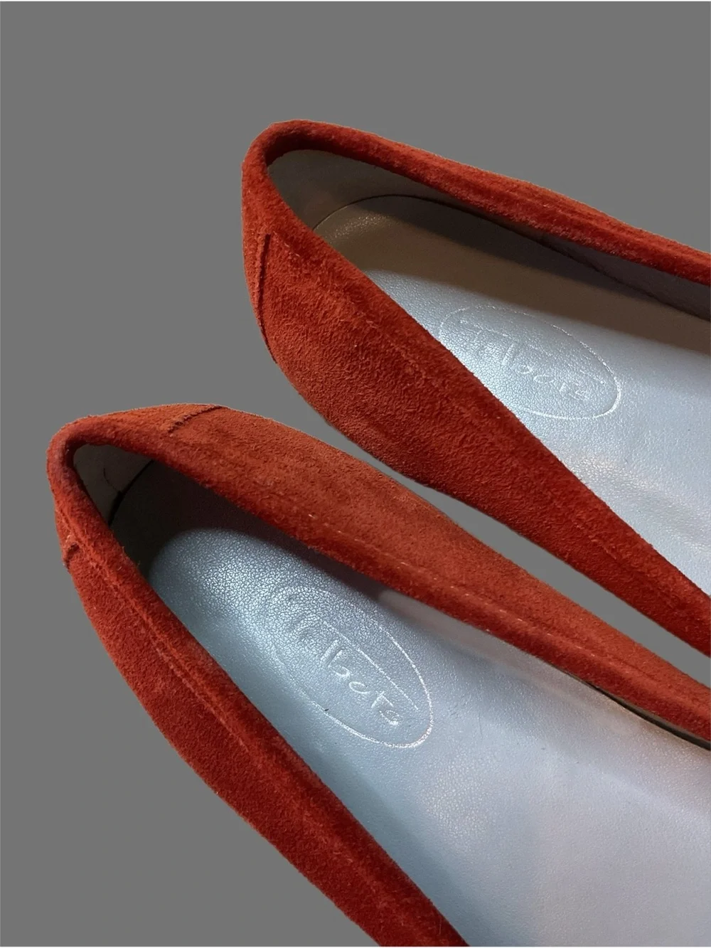 Talbots Francesca Orange Suede Tassel Driving Moccasins Loafers Size 8